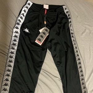 Kappa 222 Banda Disso reflective track pants in black